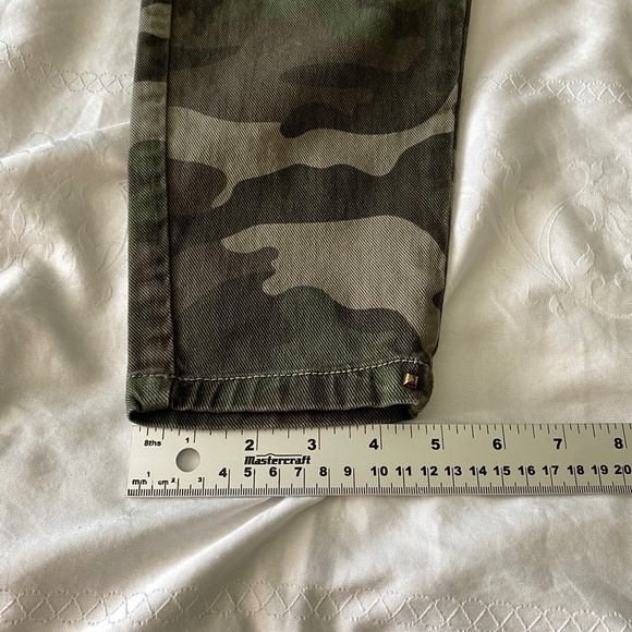 Zara Trafaluc Women's Denim Camouflage Skinny Jeans 8 Studded Accents Stretch - Picture 14 of 16